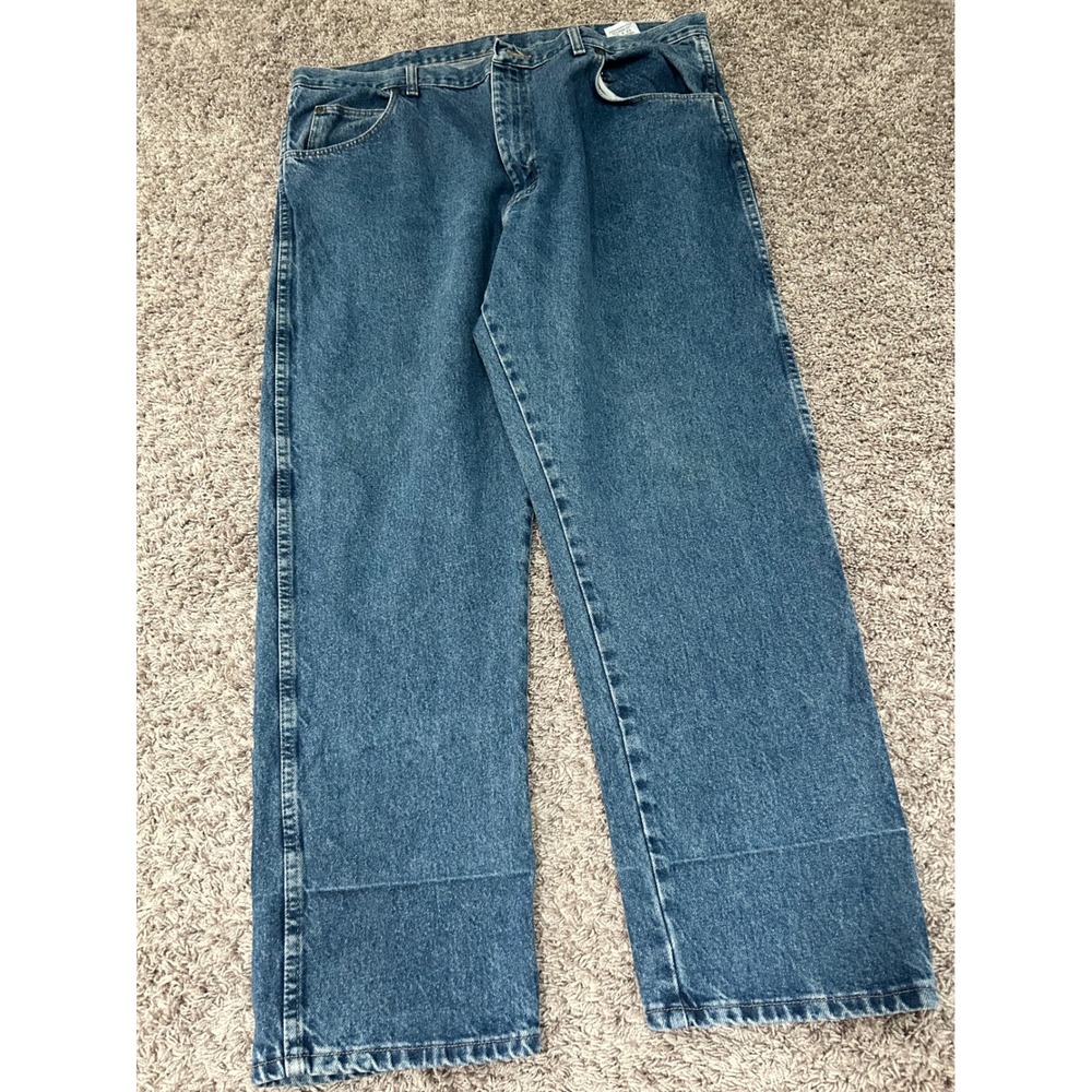 Old Mill Mens Relaxed Fit Straight Leg Blue Denim Jeans 42x30 LAS-W830-032‎